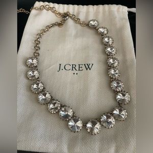 J.Crew Rhinestone Gold Necklace